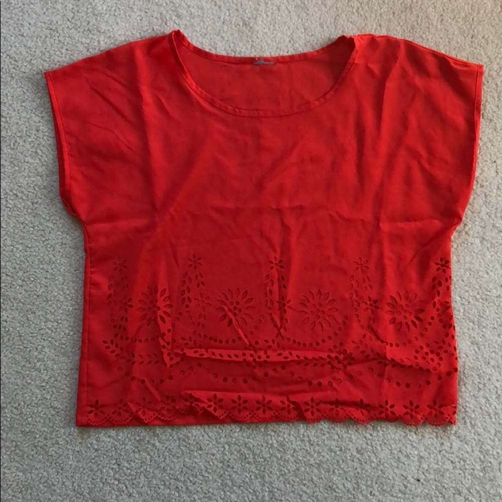 Bright lacy shirt